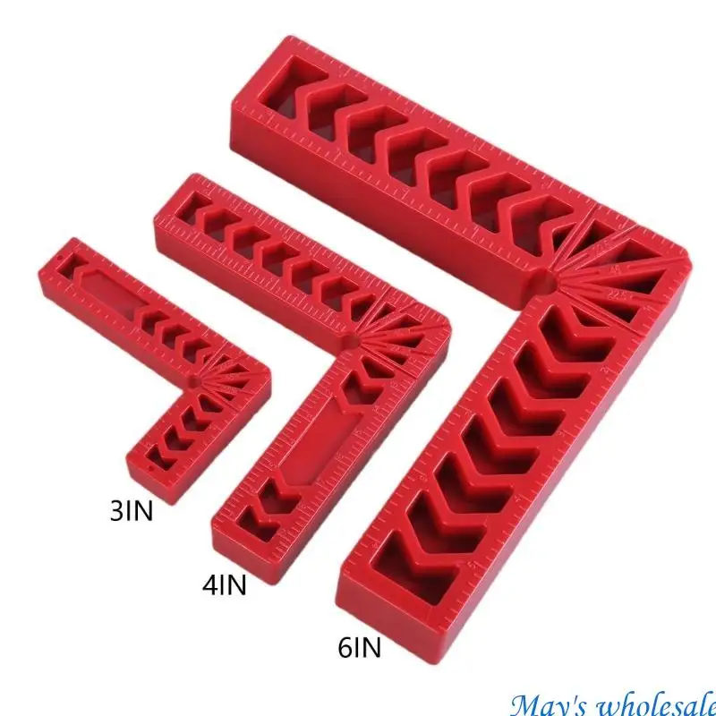 明確なスケールを備えた多機能直角測定ツール90度のポジショニングスクエア専門家および愛好家の使用448A