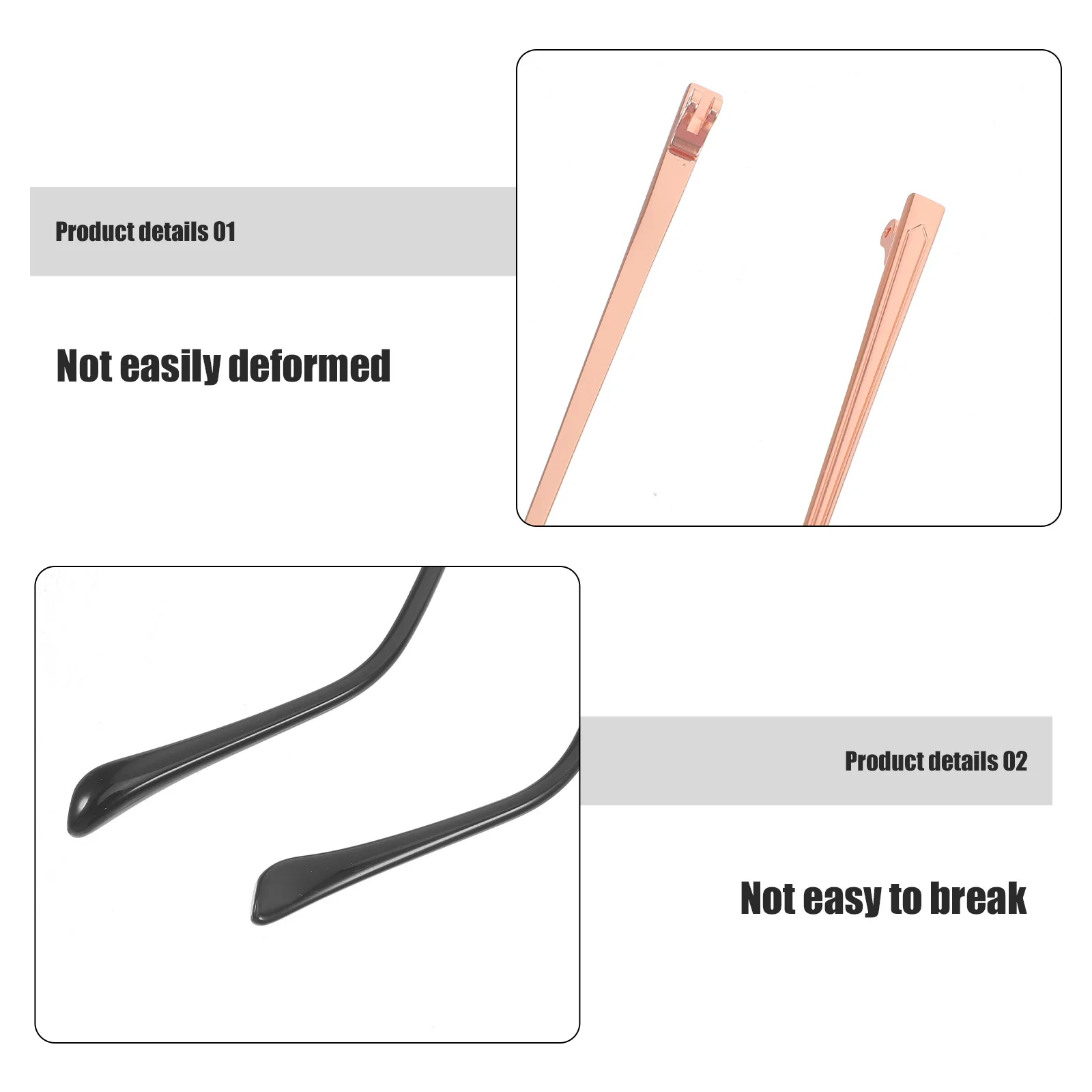 1 ペア金属製眼鏡脚交換用アームユニバーサル眼鏡テンプルフレーム耐久性のある快適なフィット感修理部品