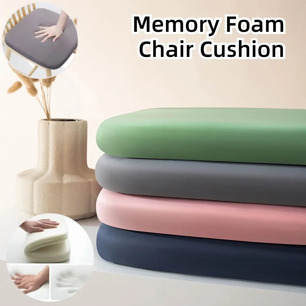 

Memory Foam Ice Silk Cushion Butt Breathable Chair Cushion Office Sedentary Chair Cushion Four Seasons Cojines Decorativos 1pc