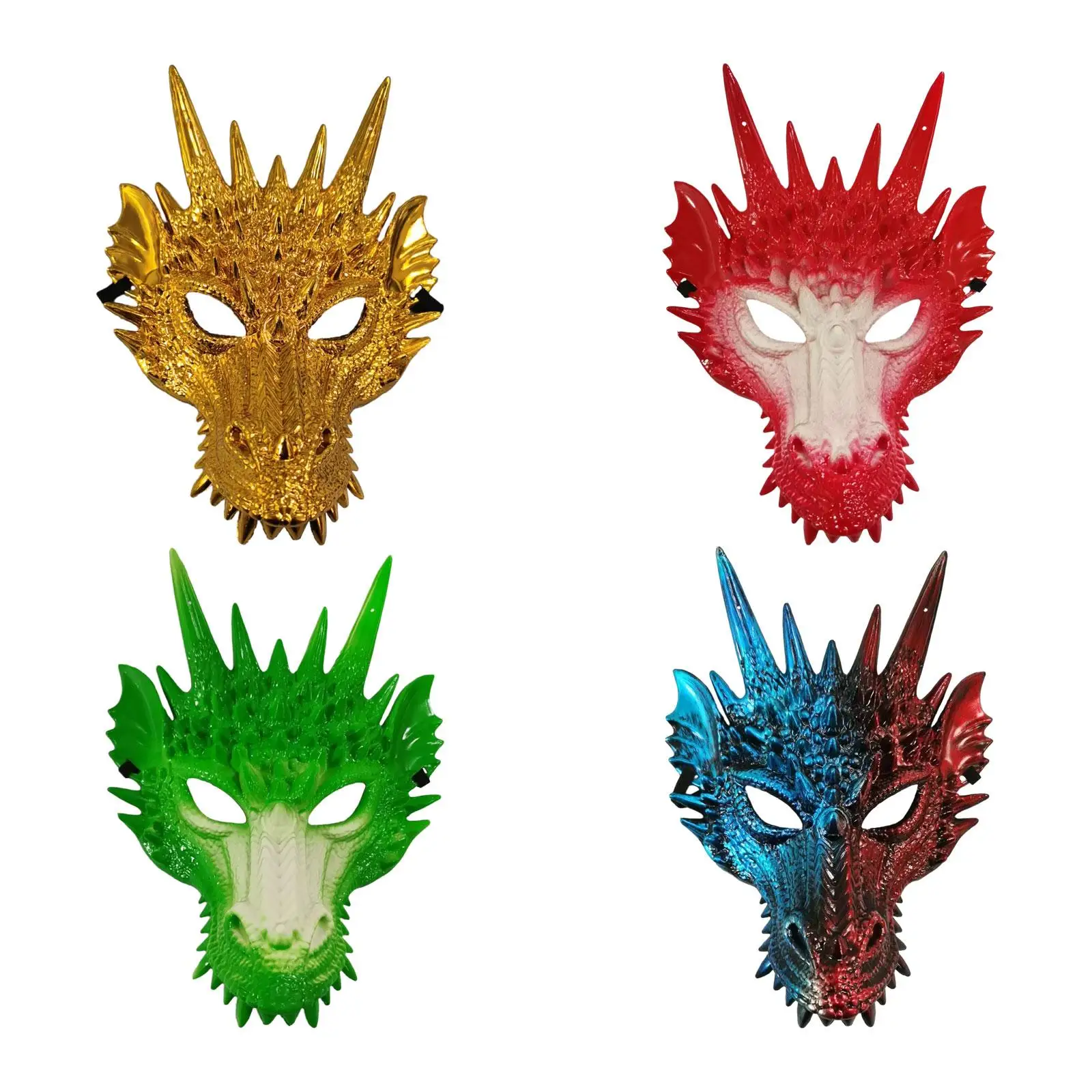 

3D Dragon Mask Novelty 3D Scary Animal Mask for Cosplay Carnival Adults Men