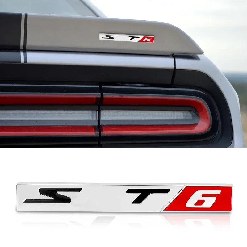 3D Metal Sxt6 Sxt8 Badge Emblem Stickers For Dodge Charger Ram Caliber Journey Sxt8 Sxt6 Srt6 Srt8 Car Styling Accessories view 5