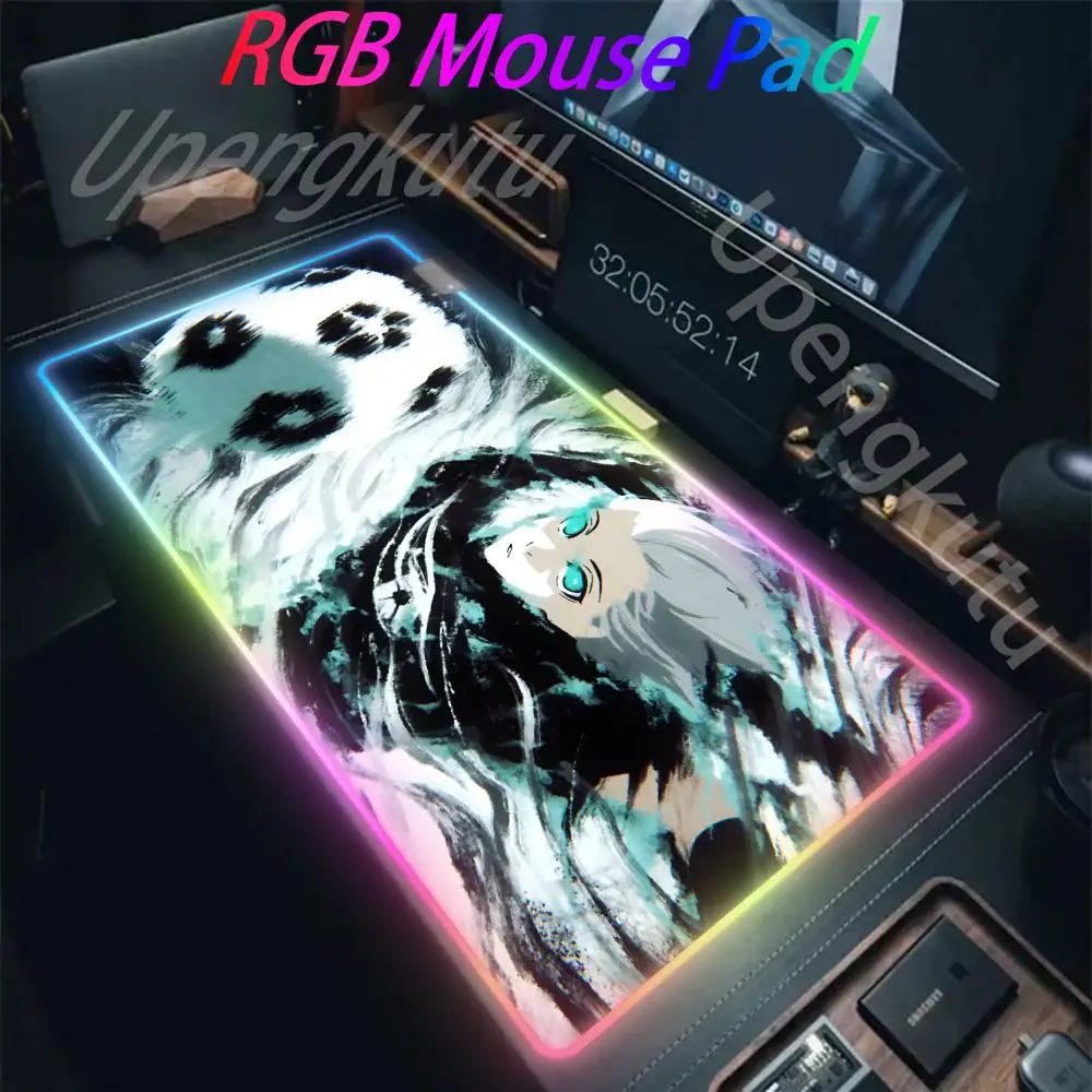 

B-Blue Locks RGB Pc Gamer Keyboard Mouse Pad Mousepad LED Glowing Mouse Mats Rubber Gaming Computer Mausepad 1000x500mm