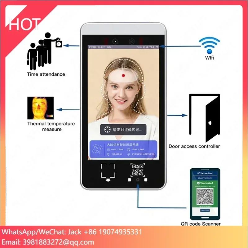 

RFID Card Attendance Machine Fingerprint Facial Recognition Camera Biometric Face Recognition Access Control System