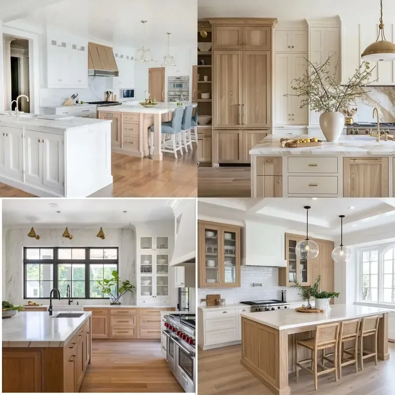 White oak rocking custom eco-friendly solid wood kitchen cabinet faucet hinge backsplash drawer slide wall-mounted villa