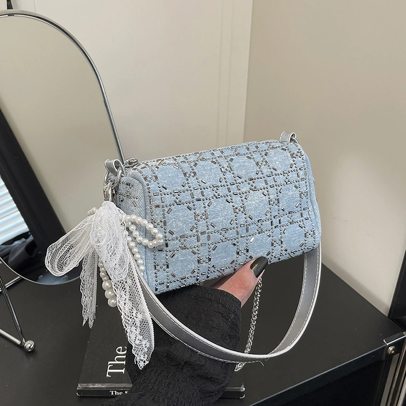 

2025 New Fashion Versatile Denim Women's Shoulder Bags Large Capacity Commute Casual Retro High Quality Crossbody Bags