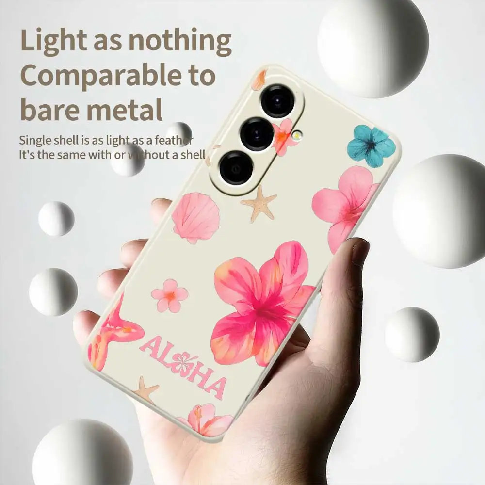 Custodia per telefono con fiori estivi per Samsung Galaxy S25 S24 S23 S22 S21 S20 Ultra Plus S10Plus S24FE S23FE S22FE S21FE S20FE Cover morbida