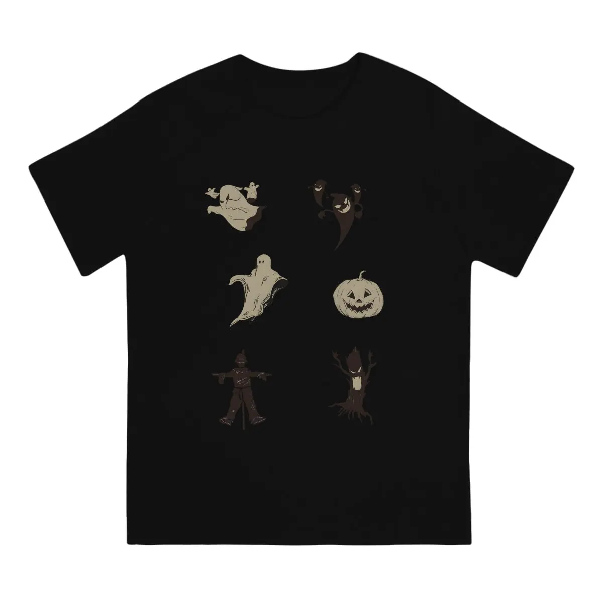 Men T-Shirt Ghosts Novelty Cotton Tee Shirt Short Sleeve Project Zomboid T Shirts Crewneck Clothing Gift Idea