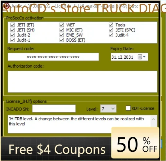 

AutoCD Jungheinrich (JETI) Judit-4 License SH ET 3 IN ONE 4.37.009 Keygen+Level 2-9 [2024] (Поддержка проектов 4.37.009)