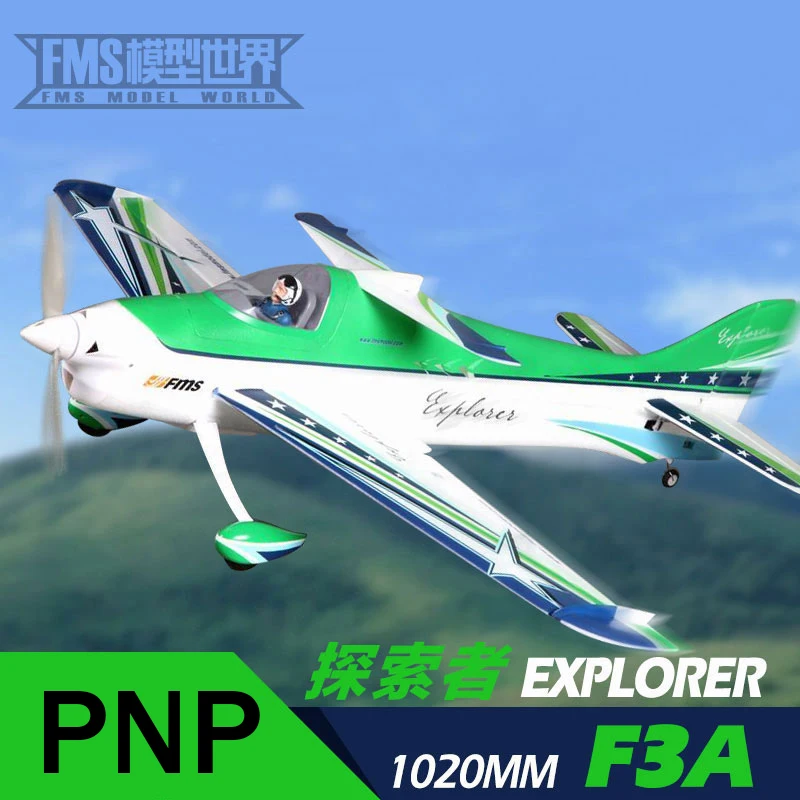 

FMS 1020mm F3A Explorer 30-Class Remote Control Airplane Aerobatic Training Fixed-Wing Model for All Skill Levels Hobbyist Gift