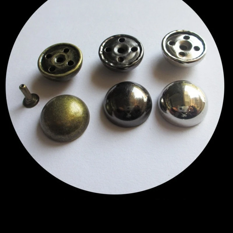 Garment Rivets 20mm 22mm Dome Round Rivet Screw Round Head Studs Punk Spots Garment Leather Craft Collar Parts Accessories