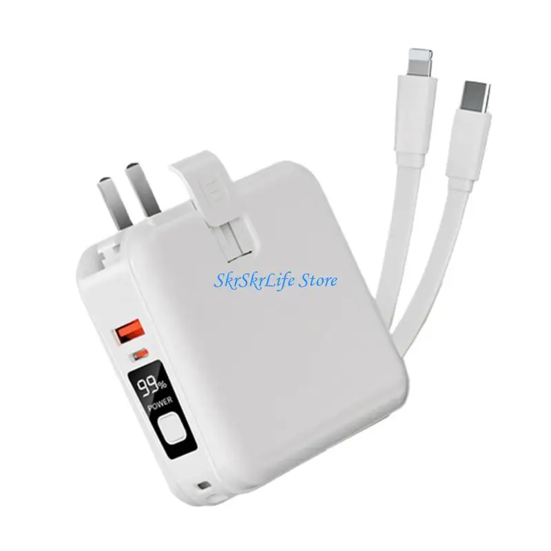 E65E High Capacity 20000mAh Portable Chargers Builts In Cable Quick For Phones