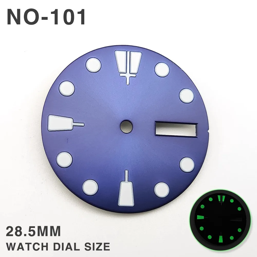 28.5MM CONVERSION PARTS NH36 DIAL LUMINOUS WATCH LITERALLY FITS THE 4R36 MOVEMENT