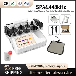 Portable 448K CET RET Tecar Physical Therapy Machine INDIBA High Radio Frequency Diatermia Loss Weight Skin Tightening Deep Care