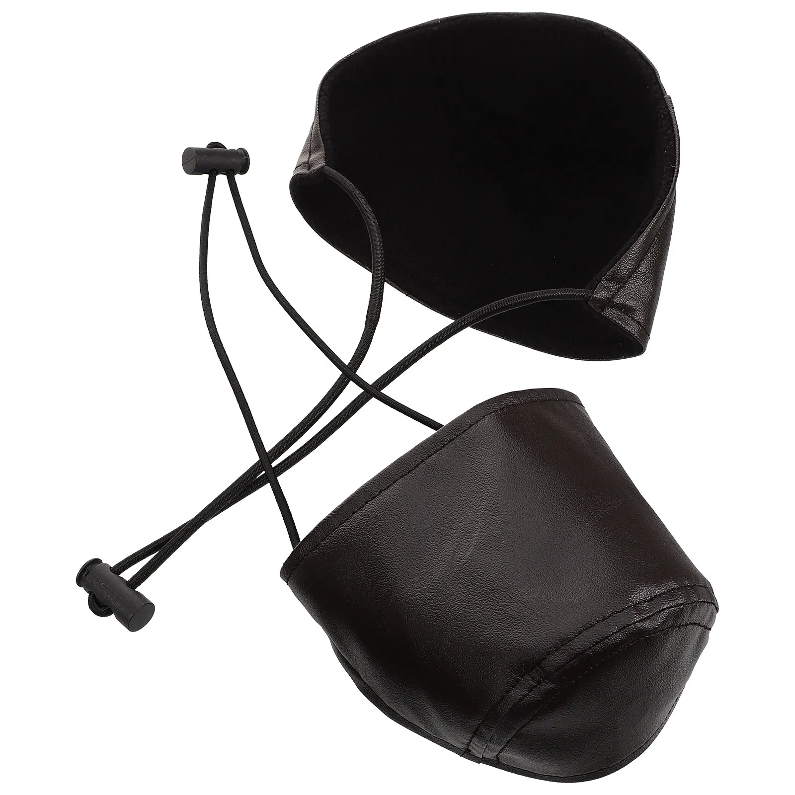

2Pcs Heel Protector for Driving Shoes Adjustable PU Covers Brown Color Shoe Guards for High Heel Shoes Men Women Car