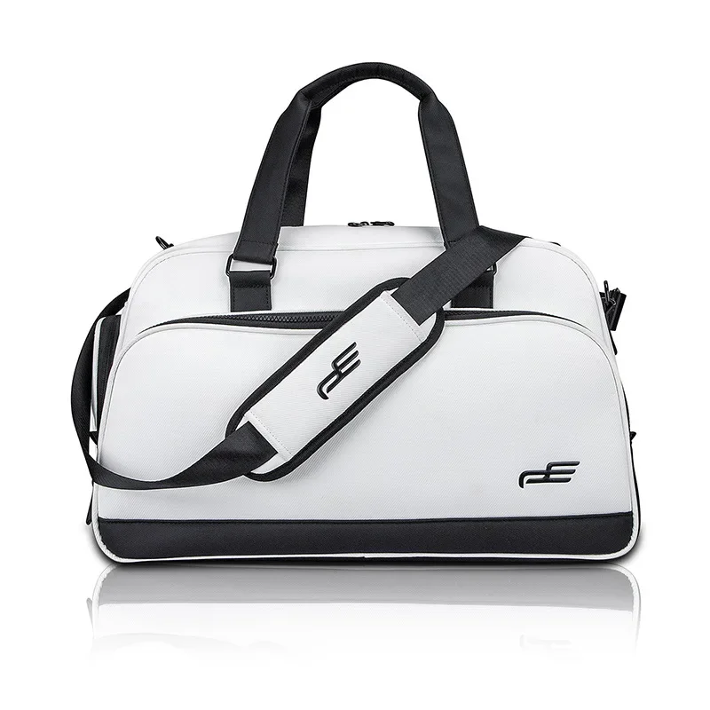 

Outdoor waterproof portable equipment Separate shoe bag area PlayEagle Golf black and white clothing bag