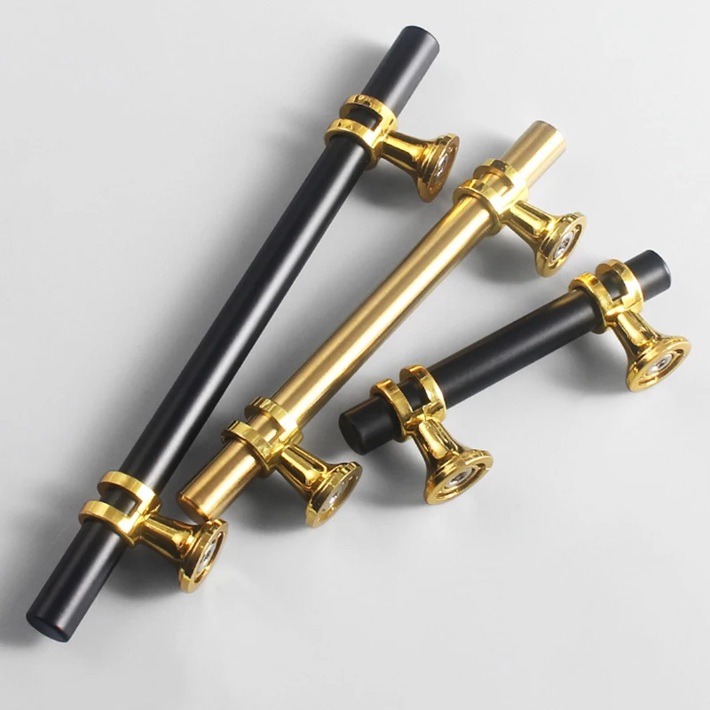 Golden Silver Door Drawer Furniture Kitchen Knob Modern Handles Drawer Cabinet Furniture Kitchen Handles For Cabinet Knob Simple