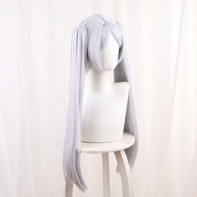 Anime Frieren Cosplay Long Silver Wig Furīren Cosplay Long Silver Hair For Hallowmas Party Adult Women Men