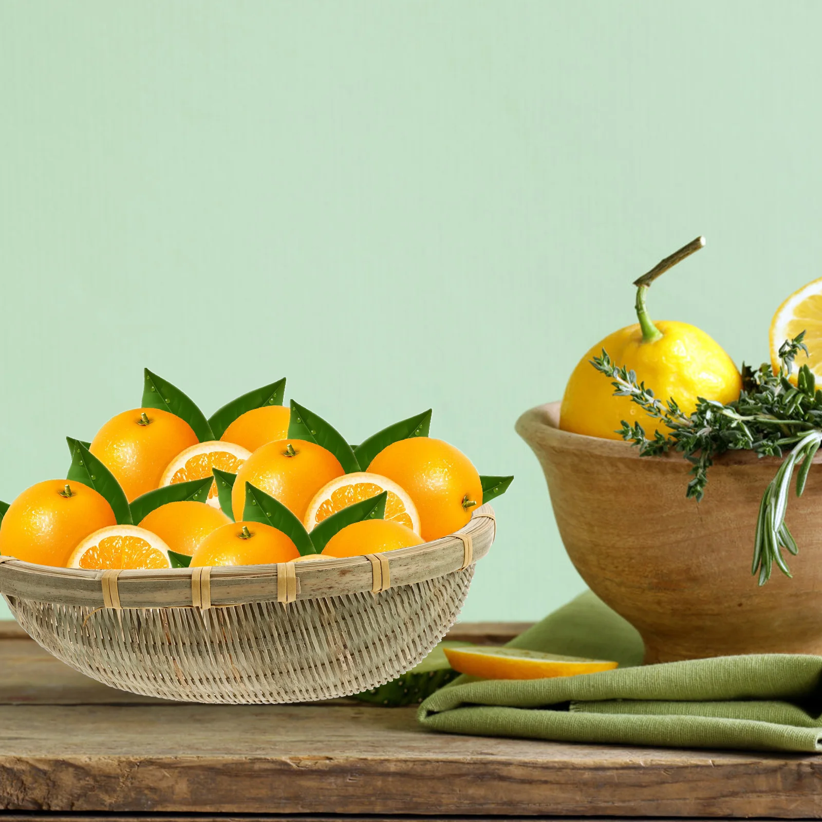 

1Pcs Bamboo Rice Cleaning Basket Round Woven Dustpan Storage Tray Kitchen Food Tray Fruit Snack Container Rustic Home Decoration