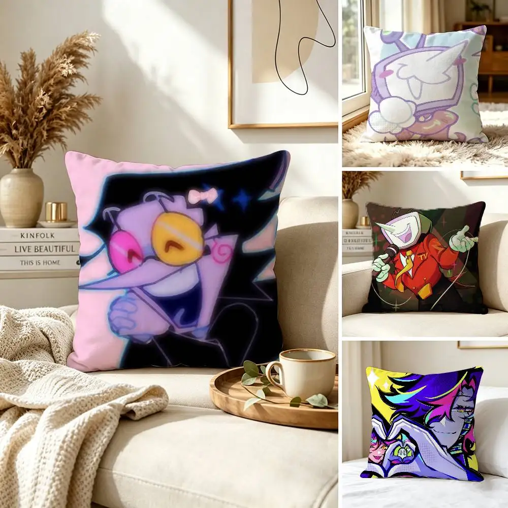 Deltarune Spamton Pillow Case for Sofa Living Room Home office Decor Protective Cover