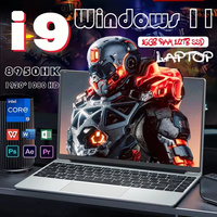 14.1 Inch Ultra Slim Laptop PC Gaming Computer Windows 11 Pro Intel Core i9 8950HK Notebook Office Study 【3-year warranty】