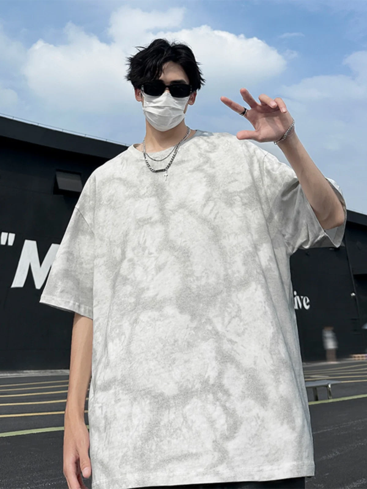 

Мужская футболка из чистого хлопка в американском стиле, летняя высококачественная футболка ort Sve с небольшим воротником, модная брендовая свободная посадка, дышащая, тонкая