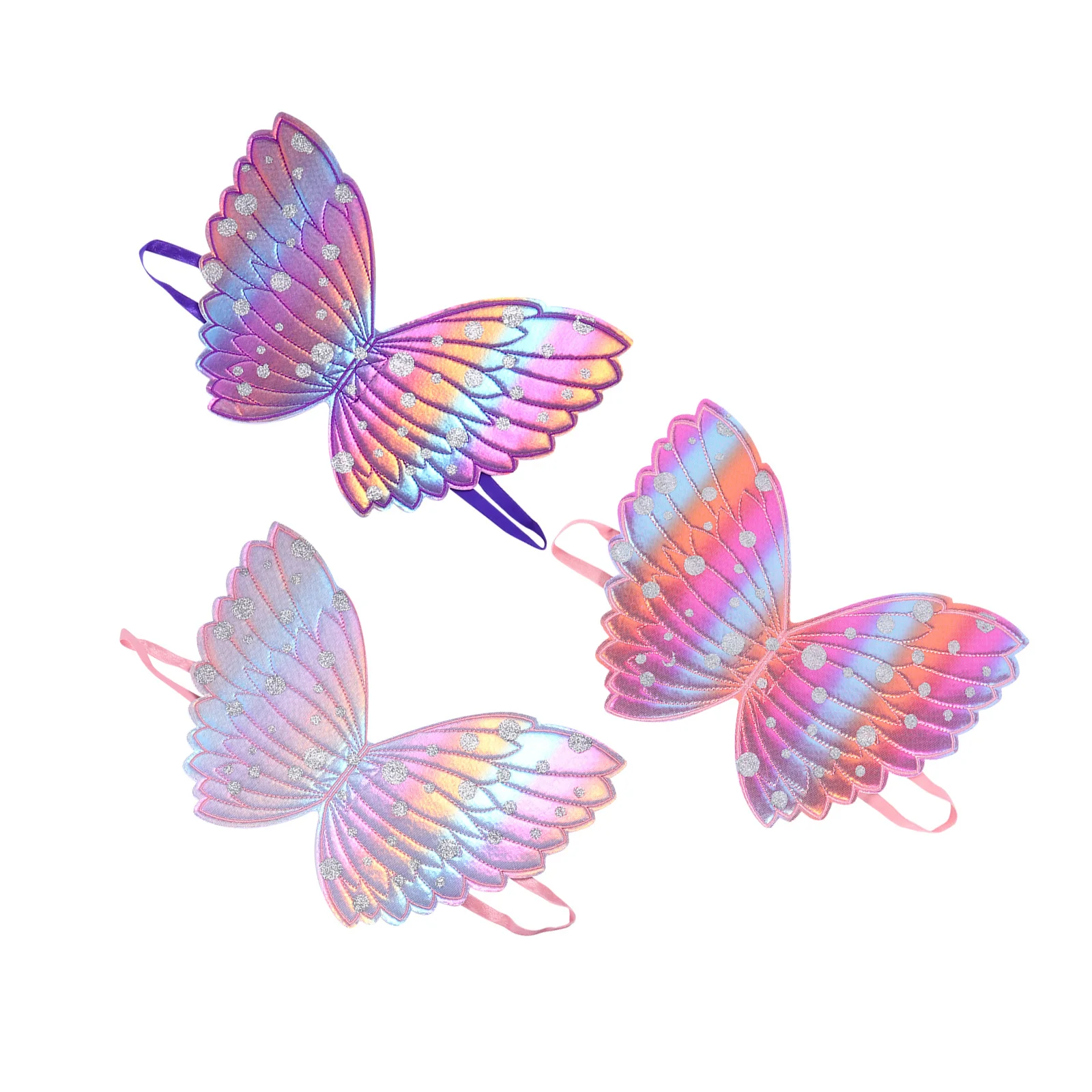 

3Pcs Prop Impeccable Workmanship Beautiful Design Holiday Party Wings Decoration Stage Costume