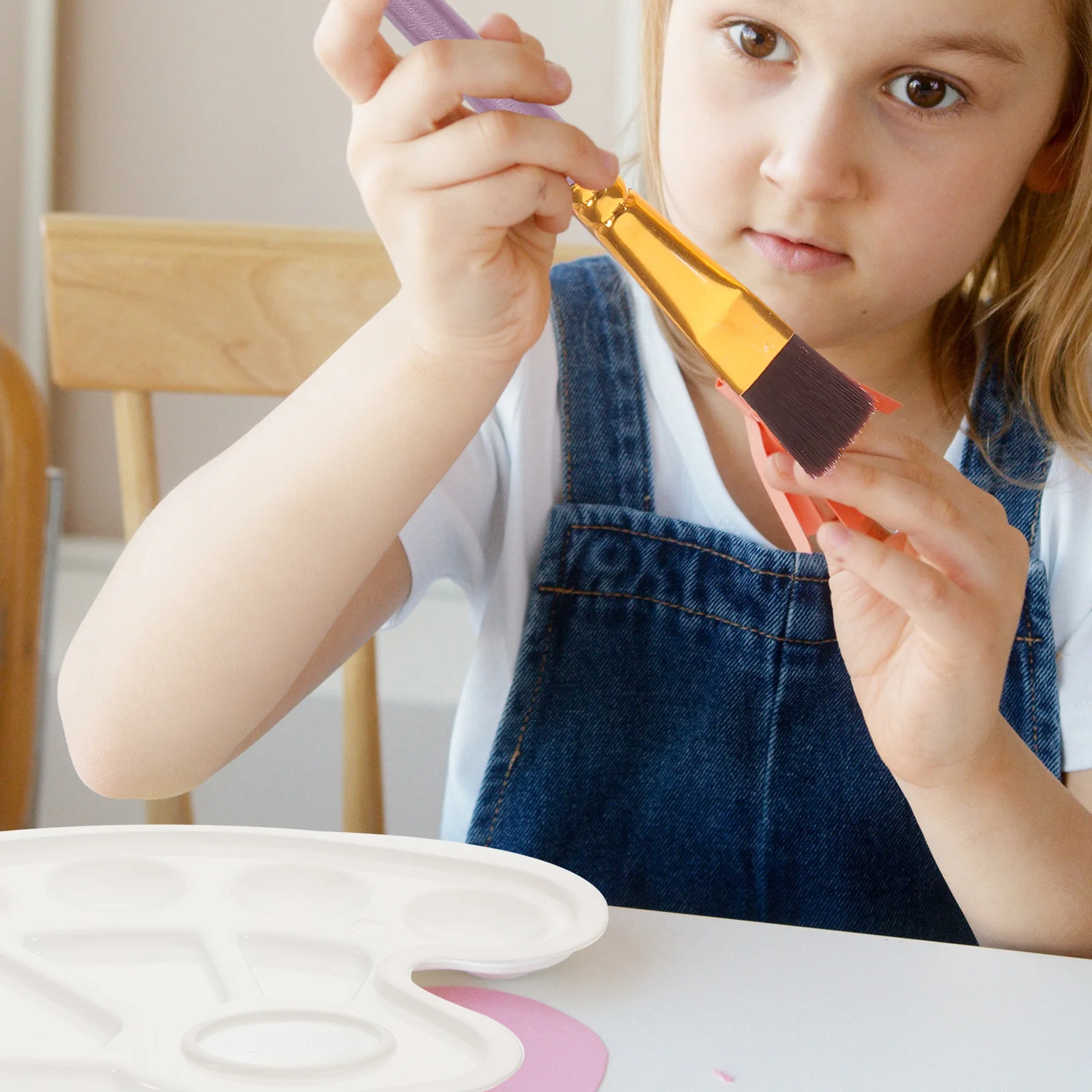 

1 set 1 Set Painting Brush Mixing Plate Portable Paint Brush Set For Watercolor Acrylic Art Supplies Drawing Brushes Kit