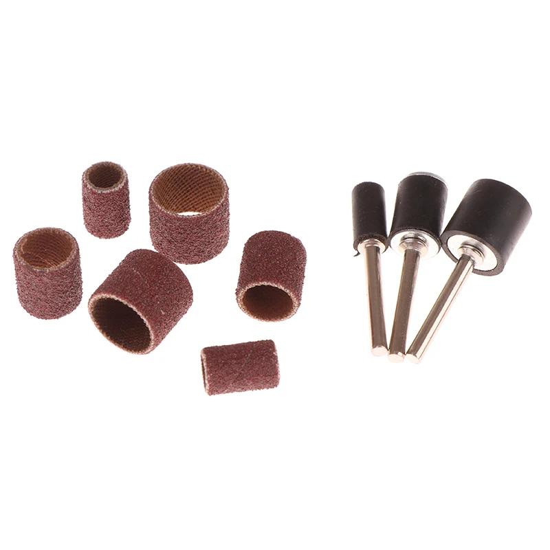 102/132 個サンディングドラムセット 1/4 3/8 1/2 インチサンディングバンドとサンディングマンドレルネイルアクセサリー用