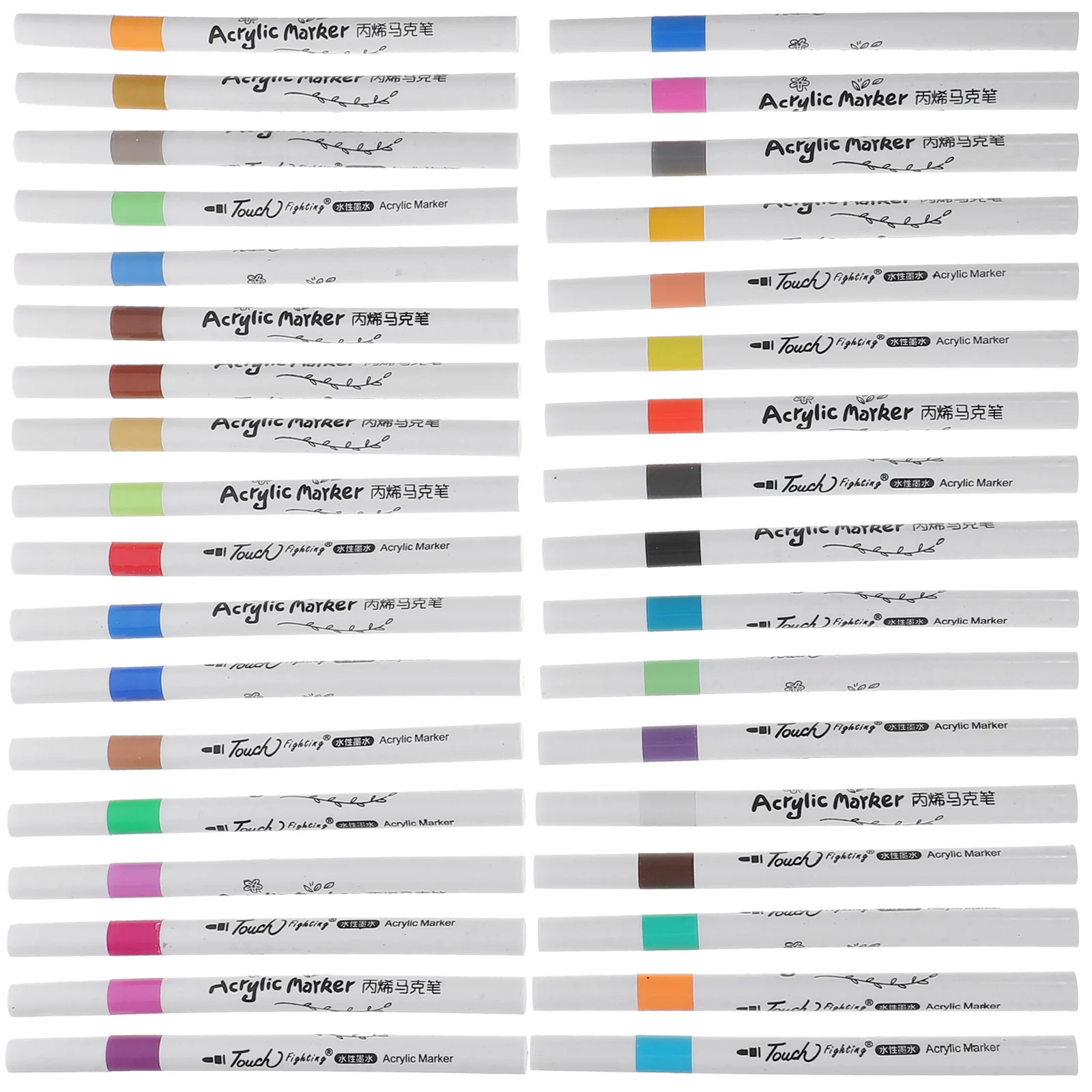 36 pçs marcadores de tinta acrílica caneta flexível suave escrita desenho artesanato scrapbooking suprimentos crianças adultos artistas presentes