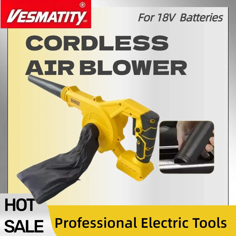 Original Brushless Turbo Jet Blower 110000RPM Type‑C Rechargeable High‑Power Air Blower Vacuum Tool Compatible ForDEWALT Battery
