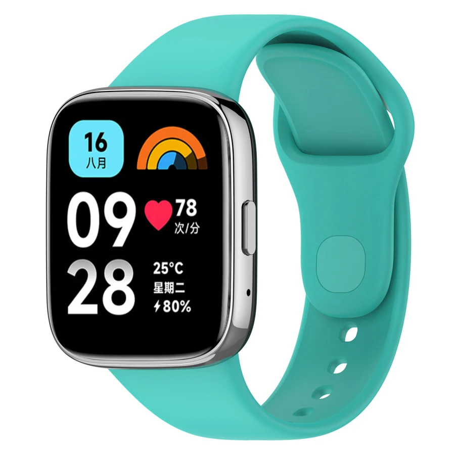 Band voor Xiaomi Redmi Watch 3 Active/Lite riem Siliconen band armband voor Redmi 3 Lite/Active vervangende horlogebanden riem