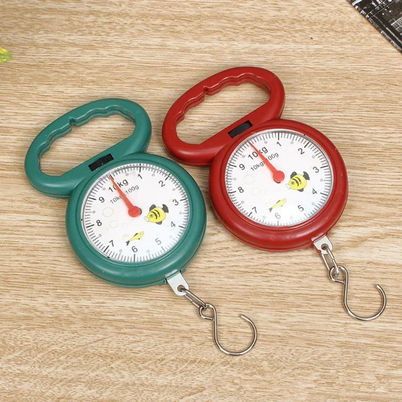 

Portable Pointer Hook Hanging Scales Weighing Scales for Fishing Pocket Luggage Mini 10kg Home Spring Scale Steelyard Hanging