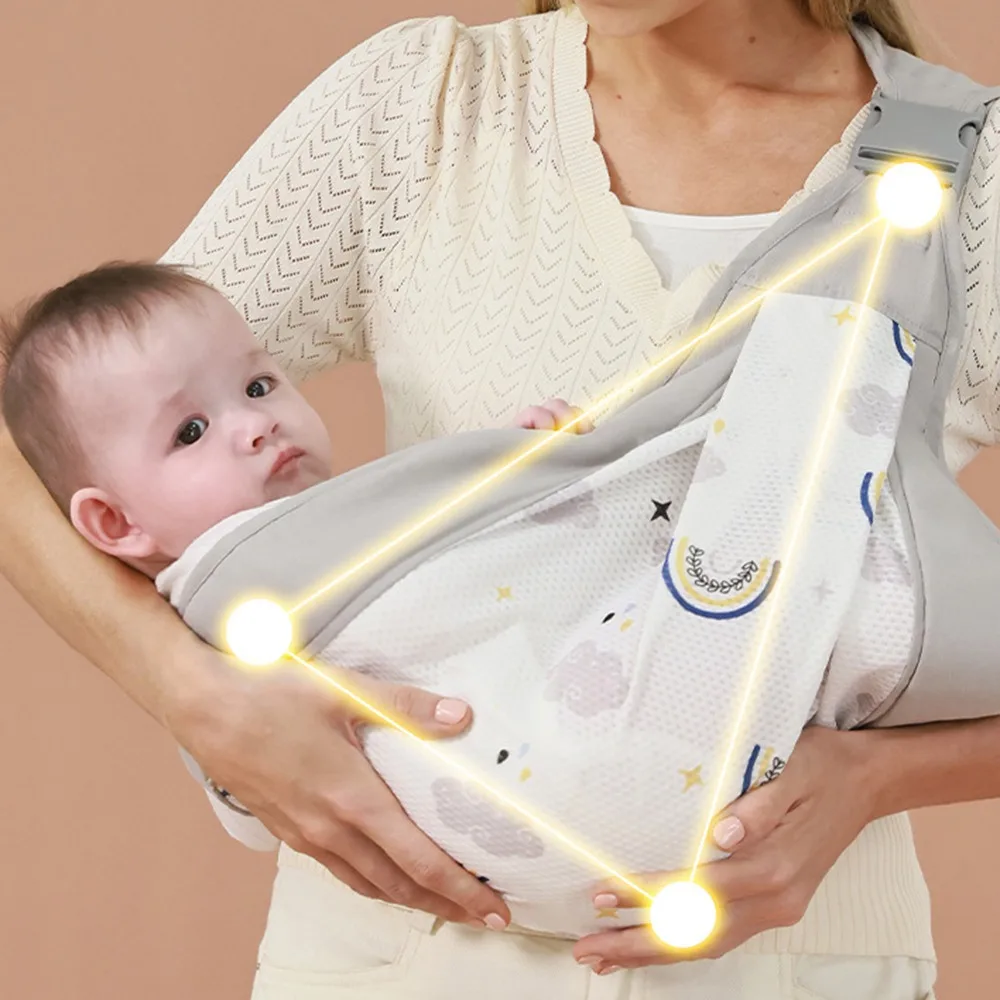 تنفس الطفل التفاف الناقل الرضع الكنغر حقيبة شبكة الرضع حقائب الظهر الوليد الجبهة عقد نوع القابضة الأفقية #2