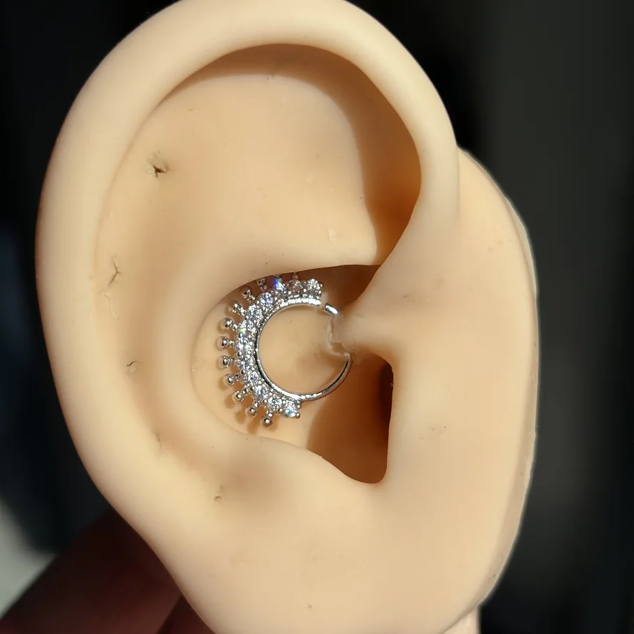Nose Piercing Ring 18G 20G 8mm Indian Septum Clicker Nose Rings Piercing  Hoops Helix Piercing Ear Cartilage Body Jewelry