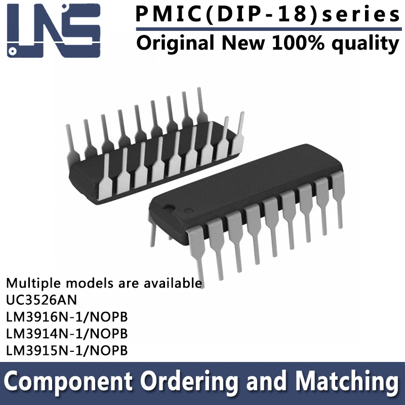 1PCS LM3914N-1/NOPB LM3915N-1/NOPB LM3916N-1/NOPB UC3526AN DIP-18 7.62mm DRVR DOT/BAR DISPLAY REG CTRLR MULT TOPOLOGY PMIC