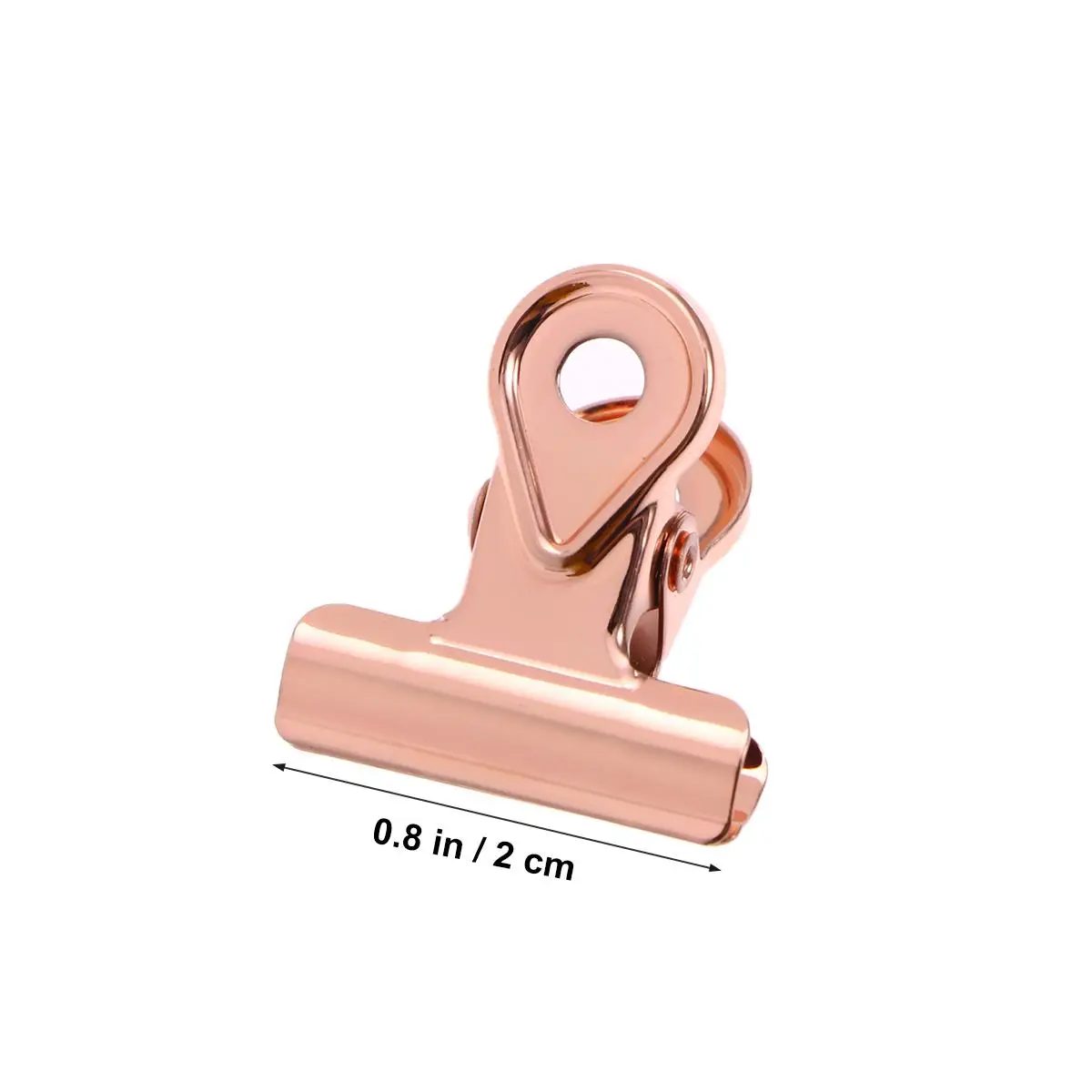 20 PCS Paper Clip Clamp Medium Binder Clips Colorful Copper Hinge Elliot Folder