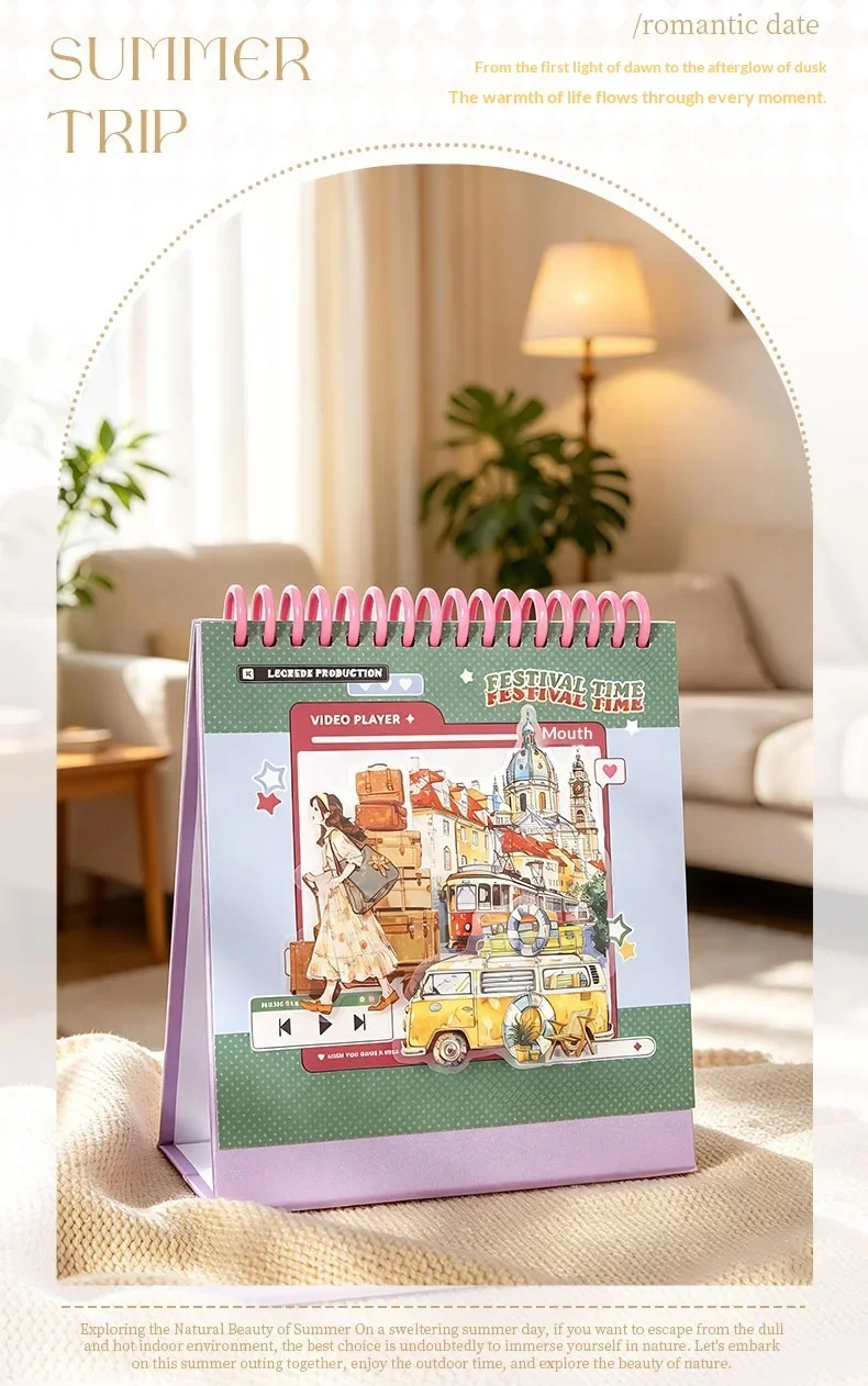 JIANWU Vintage Life Flower Character Landscape Material Collage Scrapbooking PET Sticker Creative DIY Journal Stationery