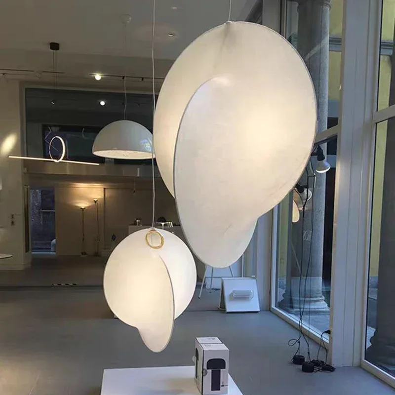 

Scandinavian LED Living Room Fabric Chandelier for Bedroom, Dining Room, Round Tassel Lamp, Height Adjustable