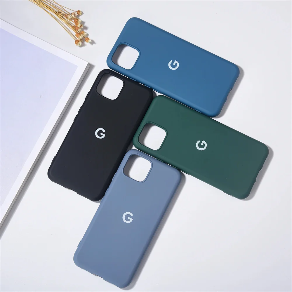 Original TPU Case For Google Pixel 4/4XL Soft Silicone Case For Pixel 4A 4G/5G/4 XL 4A Ultra Thin Matte TPU Protective Cover