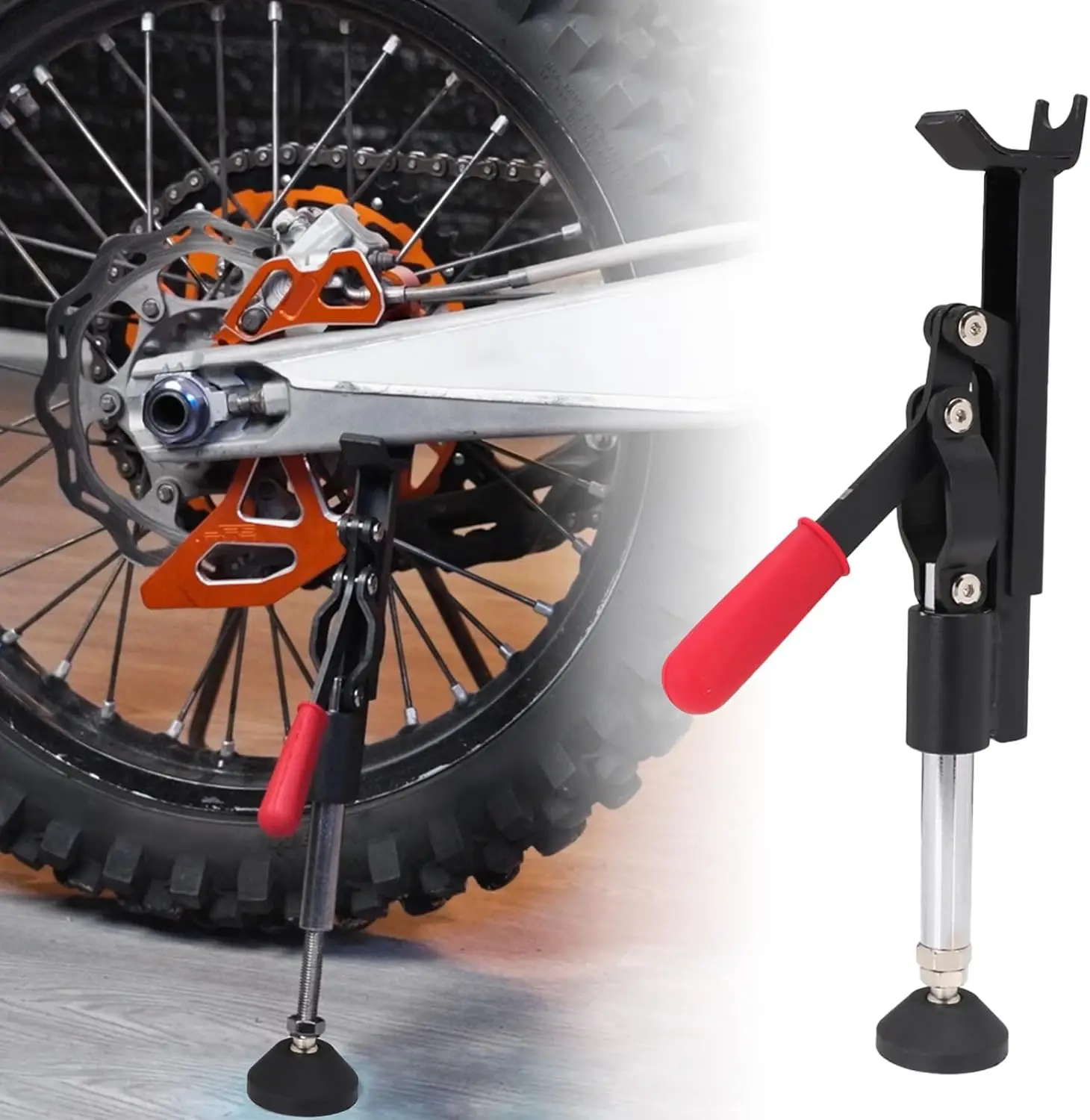 

Портативная подставка для колес мотоцикла, подъемная стойка, новый дизайн для большинства велосипедов