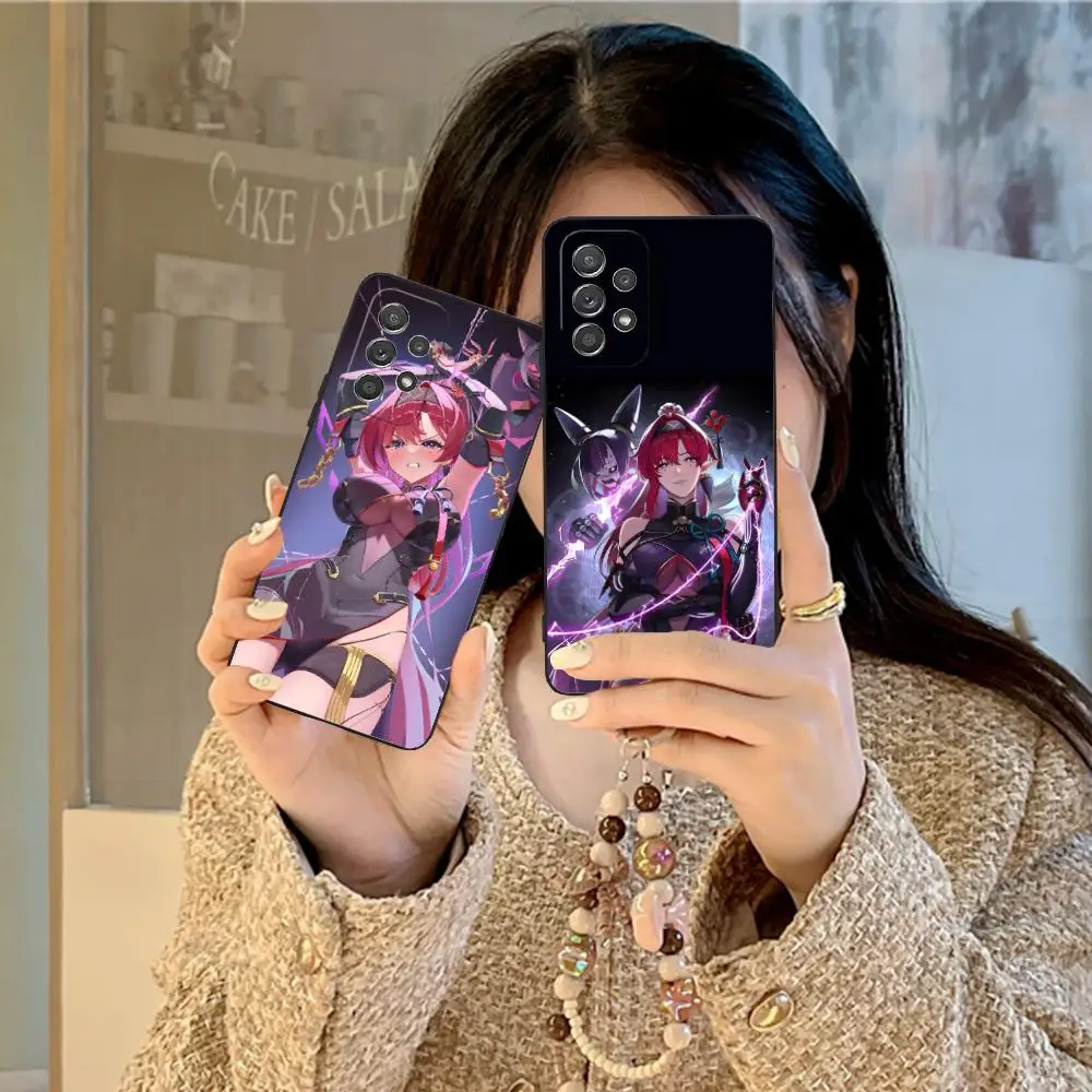 Wuthering موجات Yinlin قضية الهاتف المحمول لسامسونج غالاكسي M55 54 42 35 34 33 32 23 22 15 14 13 12 F55 5G غطاء اللون جميل