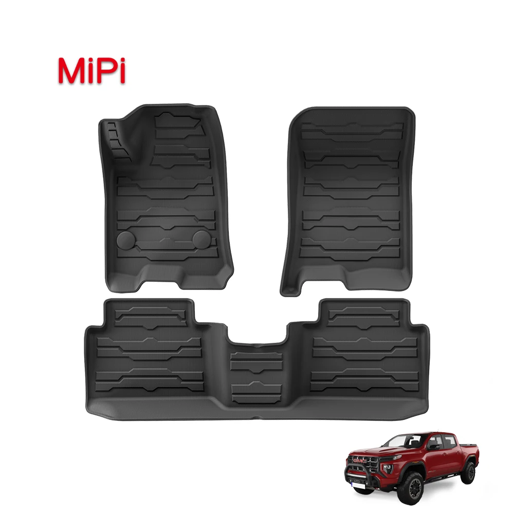Car Mat for GMC CANYON 2023-2024 Luxury 3D TPE Car Carpet Waterproof Non-slip Car Floor Mat All Weather