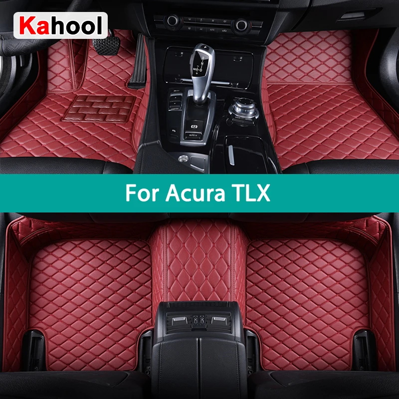 

KAHOOL Custom Car Floor Mats For Acura TLX 2014-2023 Auto Carpets Foot Coche Accessorie