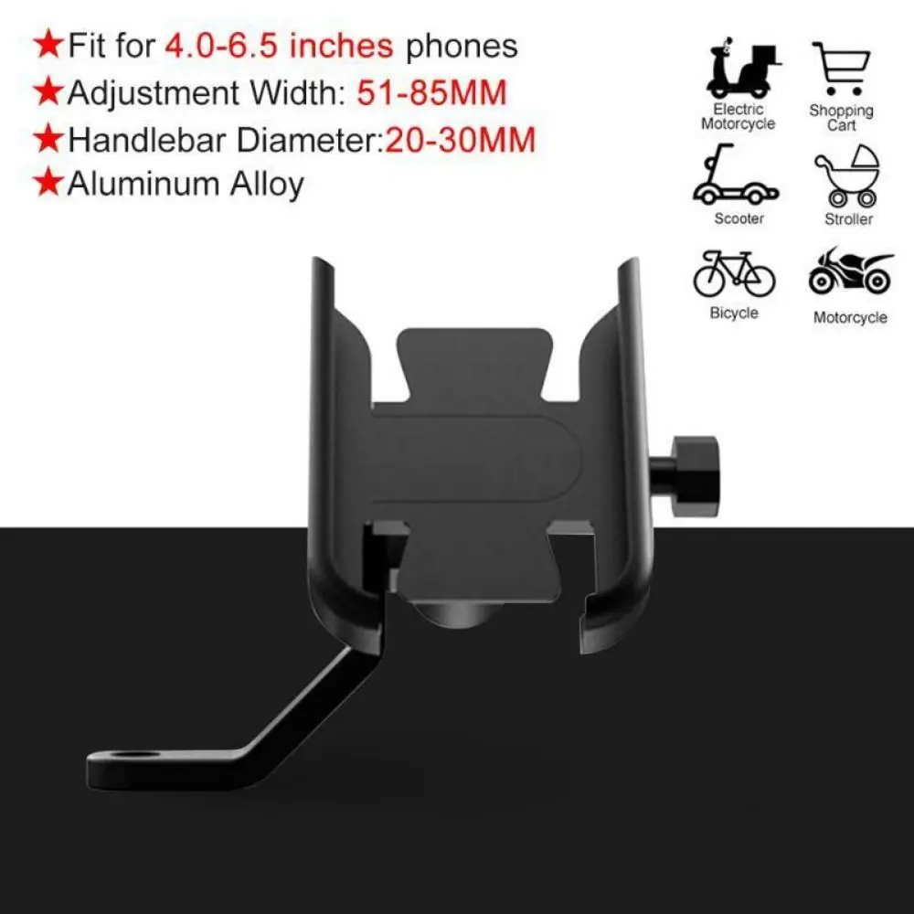 Durable Aluminum Alloy Bike Phone Holder 360 Rotation Bicycle Road Mobilephone Support Motorcycle Handlebar Accessories