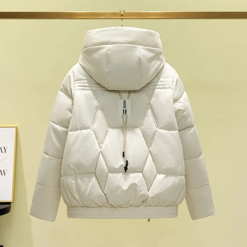 女性用ルーズコットンコート,韓国パーカー,厚手のジャケット,雪服,アウター,新品,冬,2023