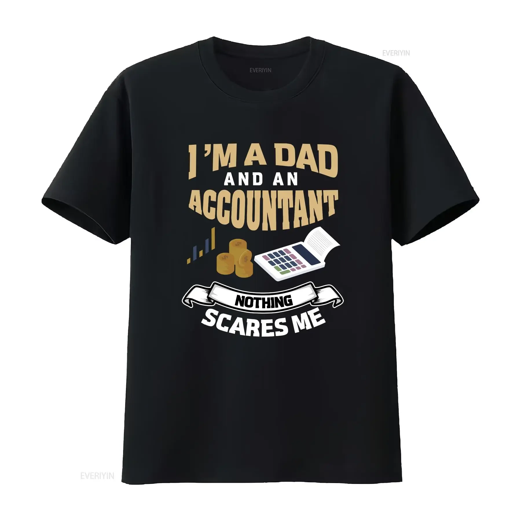 Accountant Dad T Shirt for Accounting Funny Father long or short sleeves vintage Washed homme designer clothes Soft streetwear