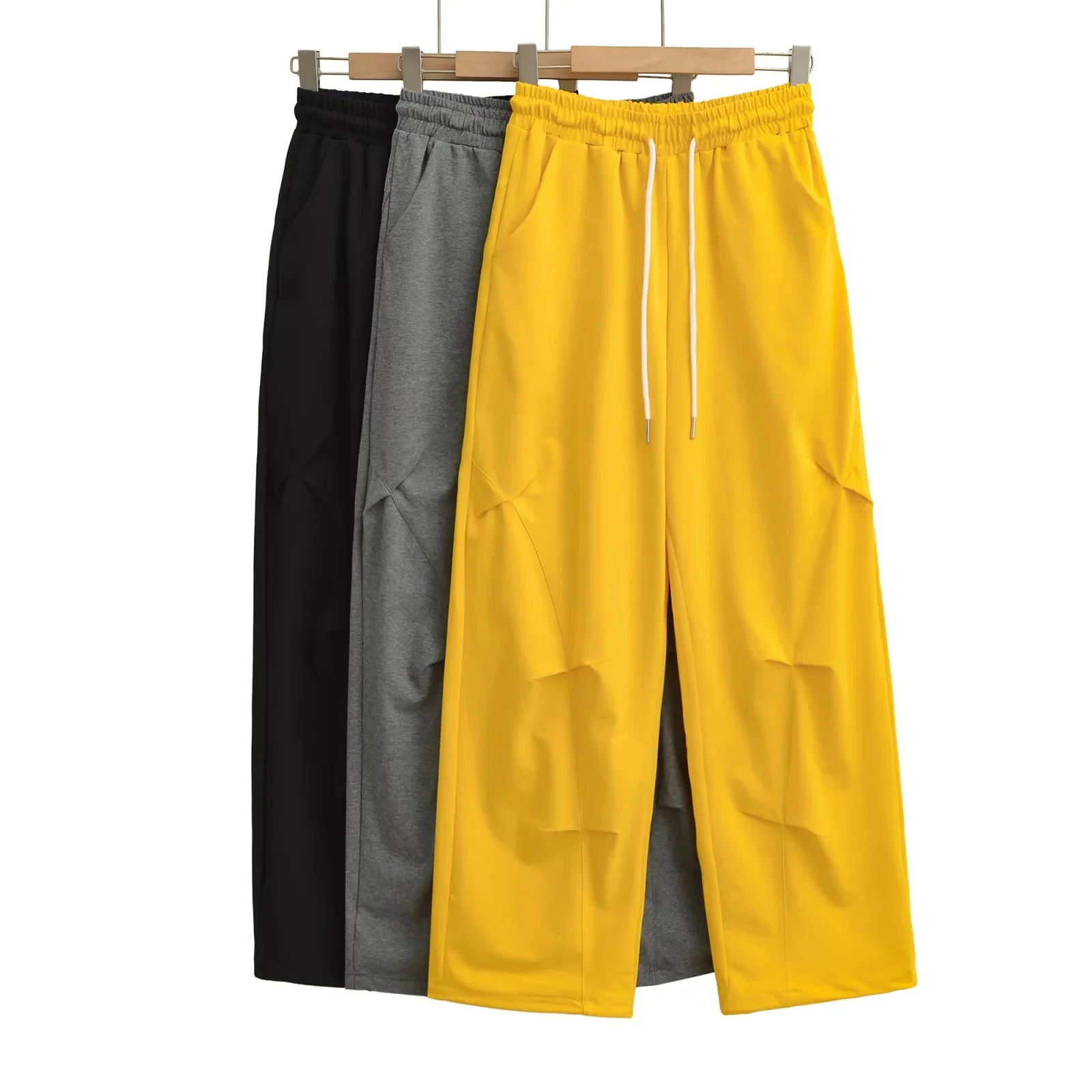 アメリカンスタイルストリートダンススポーツパンツ女性用ルーズカジュアルストレートレッググルーフットスリムバナナパンツジャズダンスロングパンツ