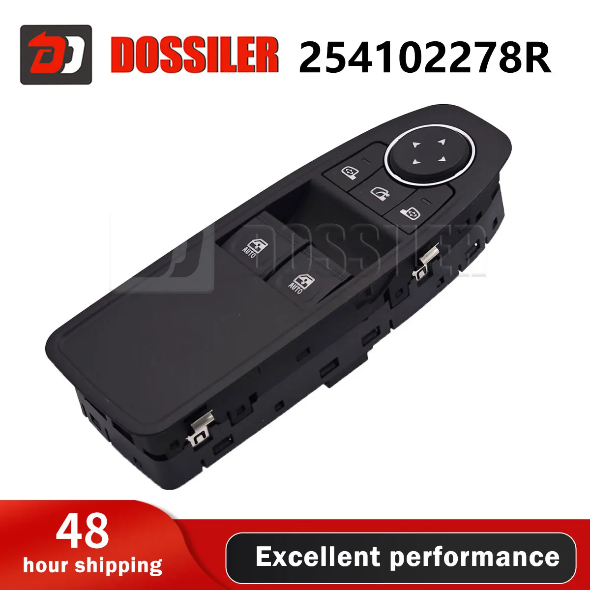 

254102278R Передний левый главный электрический переключатель стеклоподъемника со стороны водителя для Renault CLIO 2019 2020 2021 2022 2023, автомобильные аксессуары