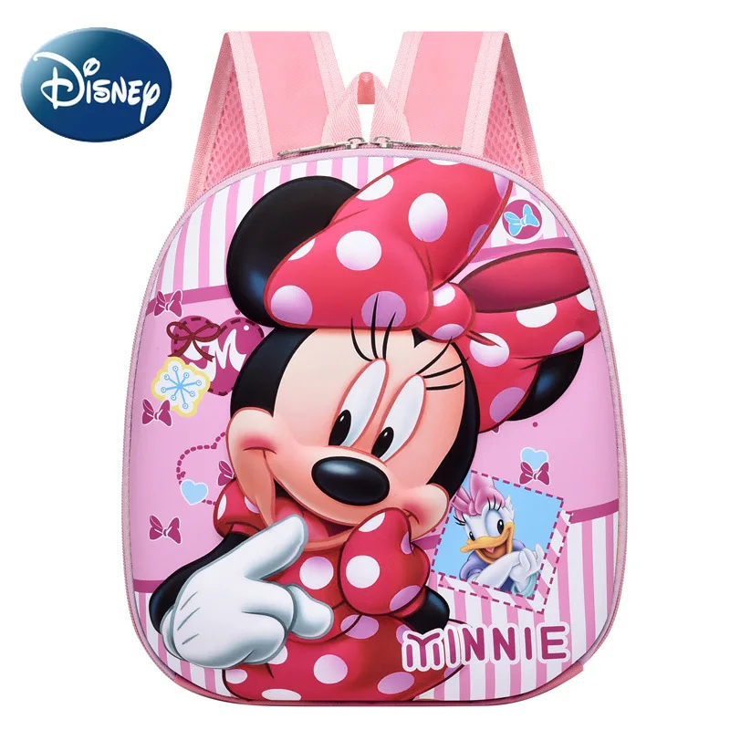 MINISO Minnie School Bag for Girl Kid Mini Toddler Backpack Cute Cartoon Frozen Snow White Kawaii Class Book Bag