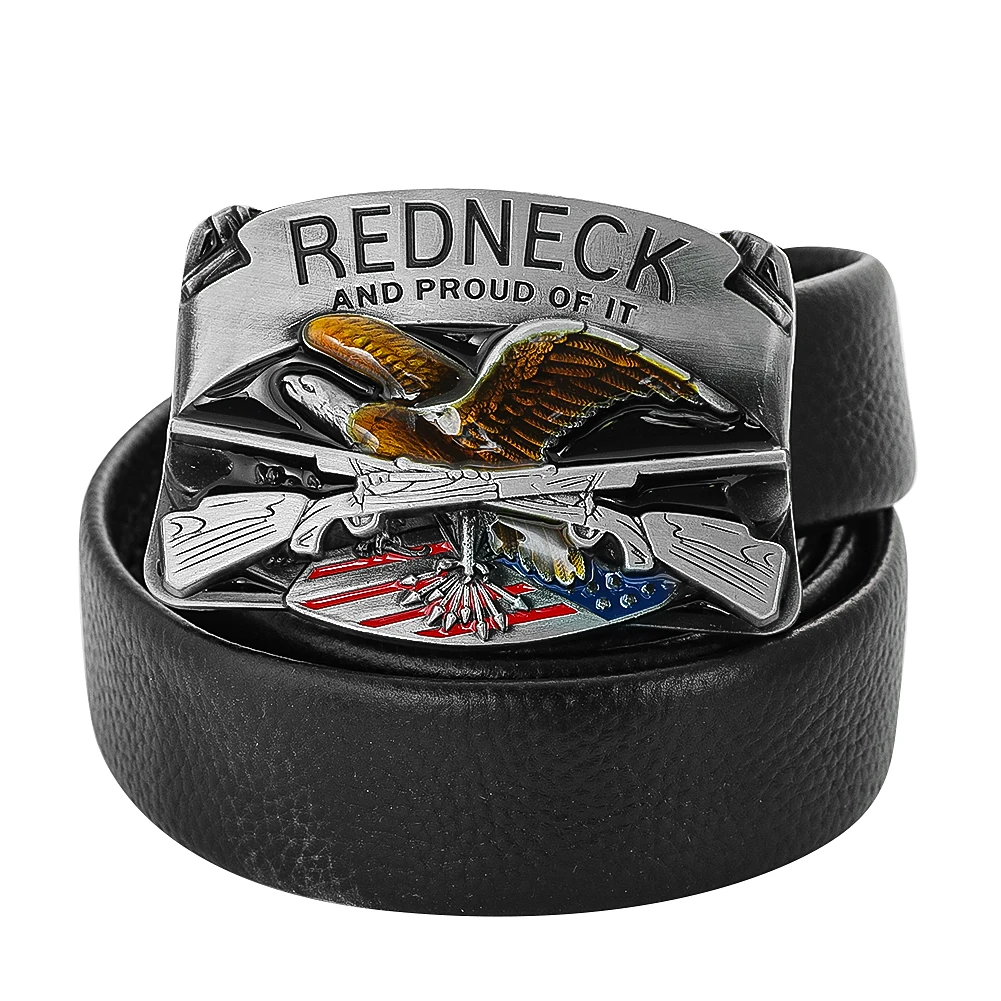 1PC Retro Alloy Eagle Double Gun Belt Buckle Leisure Western Cowboy Metal Belt Decorative Buckle Men\'s Trousers Accessories